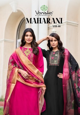 Maharani vol 1 by Vaniska Straight Gadhwal cotton readymade suit catalogue at affordable rate  wholesale catalogs