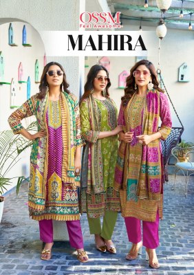 Mahira by OSSM Premium Muslin printed Designer Kurti pant and dupatta collection at affordable rate wholesale catalogs