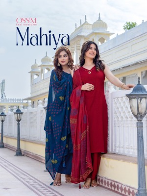 Mahiya by OSSM Premium Cotton Co ord palazzo set with dupatta catalogue Ossm Kurti catalogue