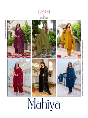 Mahiya by OSSM Premium Cotton Co ord palazzo set with dupatta catalogue readymade suit catalogs