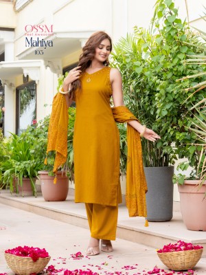 Mahiya by OSSM Premium Cotton Co ord palazzo set with dupatta catalogue readymade suit catalogs