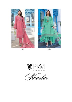 Maisha by PRM india Pure Cotton embroidered readymade suit catalogue at affordable rate readymade suit catalogs