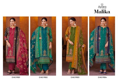 Malika by Azara Pure lawn cotton designer penal printed unstitched suit collection salwar kameez catalogs