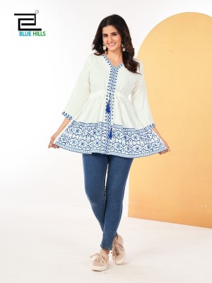 Mango India by Blue hills Reyon fancy western short top catalogue at affordable rate western wear catalogs