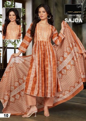 Manjeera Sajda nyra cut 3pice set Kurti catalogue wholesale  kurtis catalogs