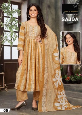 Manjeera Sajda nyra cut 3pice set Kurti catalogue wholesale  kurtis catalogs