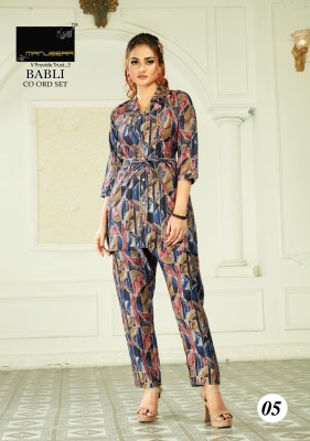 Manjeera babli fancy printed co -ord set catalog at wholsale rate kurtis catalogs