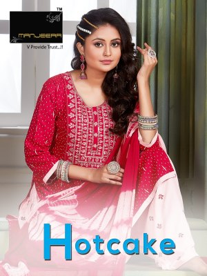 Manjeera by Hotcake pure reyon printed patiyala salwar kameez with dupatta catalogue Manjeera