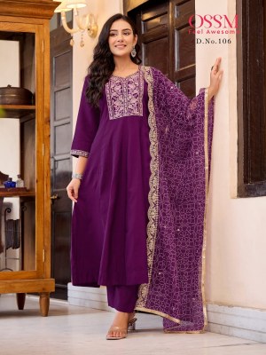 Mantra by OSSM roman silk fancy embroidered readymade suit catalogue readymade suit catalogs