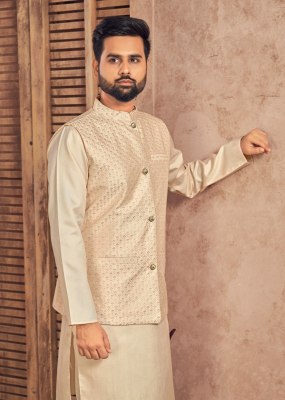 Manyavar vol 2 present heavy banglori silk kurta payjama and koti catalogue kurta pajama