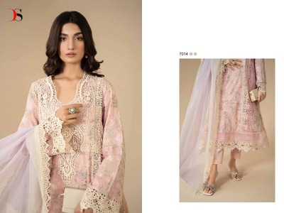 Maria B 24 by Deepsy Suit Pure Cotton with Self Embroidered unstitched suit catalogue at amaviexpo pakistani suit catalogs