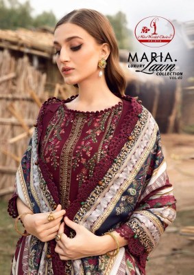 Maria B Lawn vol 2 by Missworld Choice Heavy Lawn cotton karachi suit collection with low price wholesale catalogs