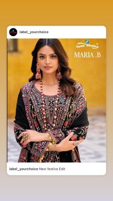 Maria B by Your choice Stylist heavy embroidered pakistani suit collection at amaviexpo  Your choice