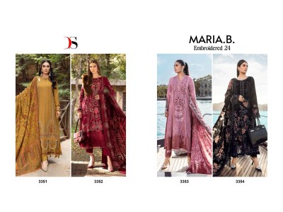 Maria B embroidered 24 present Deepsy suit rayon embroidered Pakistani salwar kameez catalogue pakistani suit catalogs