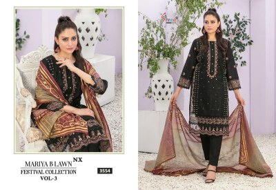 Maria B lawn festival vol 3 by shree fab pure lawn cotton Karachi suit catalogue at low rate  Karachi suits catalogs