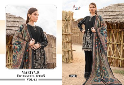 Maria B vol 13 by Shree Fab Heavy reyon Embroidered Pakistani suit catalogue at low rate pakistani suit catalogs