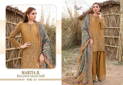 Maria B vol 13 by Shree Fab Heavy reyon Embroidered Pakistani suit catalogue at low rate pakistani suit catalogs