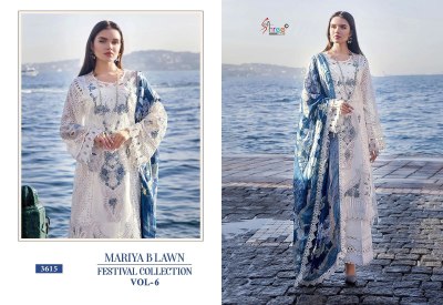 Mariya B vol 6 by Shree fab fancy lawn festival collection unstitched pakistani suit catalogue at affordable rate  pakistani suit catalogs