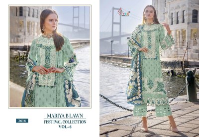 Mariya B vol 6 by Shree fab fancy lawn festival collection unstitched pakistani suit catalogue at affordable rate  pakistani suit catalogs