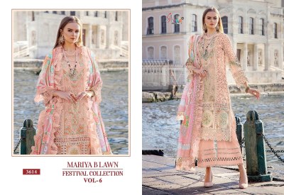 Mariya B vol 6 by Shree fab fancy lawn festival collection unstitched pakistani suit catalogue at affordable rate  pakistani suit catalogs