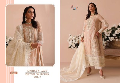 Mariya B vol 7 by Shree fab pure cotton heavy embroidered Pakistani suit catalogue at affordable rate  pakistani suit catalogs