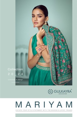 Mariyam by gulkayra designer real chinon embroidered designer indo western catalogue at affordable rate Womens