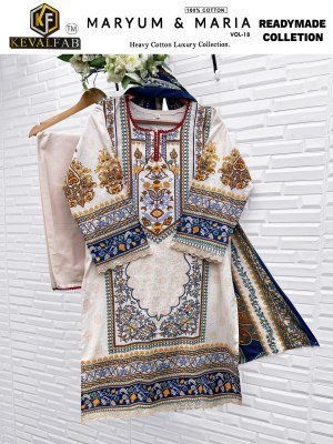 Maryum And Maria Vol 18 by Keval Fab Heavy Cotton Print Luxury Readymade Collection Wholesale Ethnic Suits readymade suit catalogs