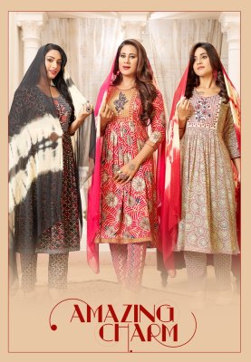 Mashup vol 2 by Master nayra cut reyon foil printed flared kurti pant and dupatta catalogue at low rate readymade suit catalogs