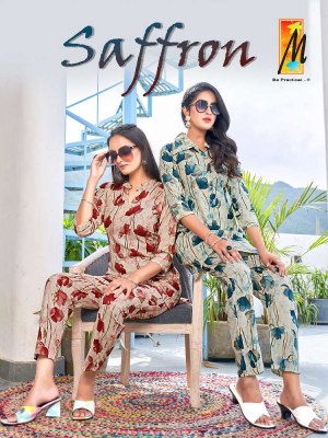 Master Saffron Rayon printed Co Ord set wholesale catalogue  Master