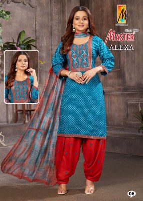 Master by Alexa reyon printed readymadfe patiyala suit catalogue at wholesale price readymade suit catalogs