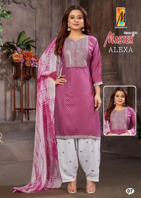 Master by Alexa reyon printed readymadfe patiyala suit catalogue at wholesale price readymade suit catalogs