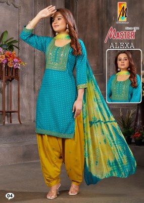 Master by Alexa reyon printed readymadfe patiyala suit catalogue at wholesale price readymade suit catalogs