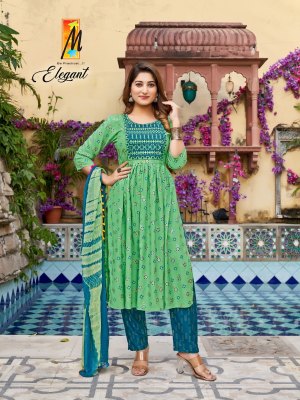 Master by Elegant heavy reyon scrin print with embroidered kurti pant and dupatta catalogue at amaviexpo readymade suit catalogs