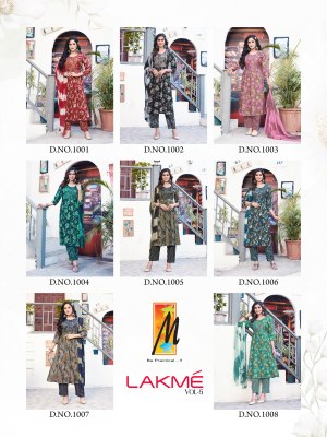 Master by Lakme fancy nayra cut reyon foil printed readymade suit catalogue at low rate readymade suit catalogs