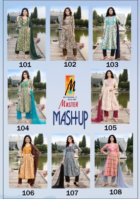 Master by Mashup reyon foil printed fancy kurti top and dupatta catalogue readymade suit catalogs