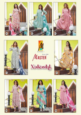 Master by Nakashi capsule print readymade suit catalogue at affordable rate readymade suit catalogs