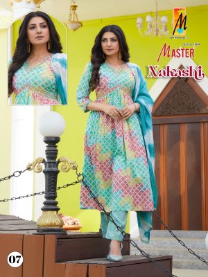 Master by Nakashi capsule print readymade suit catalogue at affordable rate readymade suit catalogs