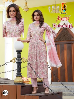 Master by Nakashi capsule print readymade suit catalogue at affordable rate readymade suit catalogs