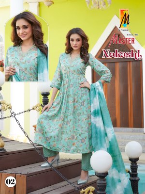 Master by Nakashi capsule print readymade suit catalogue at affordable rate readymade suit catalogs