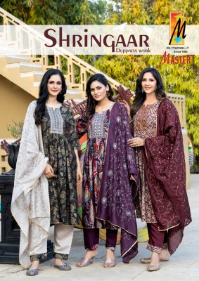 Master by Shrinagar nayra fancy modal print kurti pant and dupatta catalogue  Master