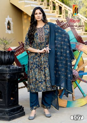 Master by Shrinagar nayra fancy modal print kurti pant and dupatta catalogue  readymade suit catalogs