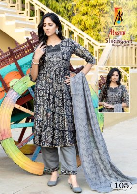 Master by Shrinagar nayra fancy modal print kurti pant and dupatta catalogue  readymade suit catalogs