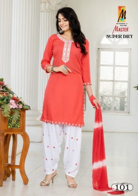 Master by Super Dry reyon exclusive readymade Patiala suit catalogue at affordable rate readymade suit catalogs