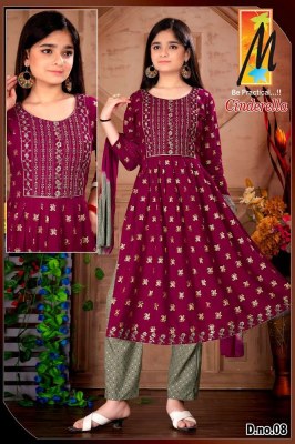 Master new launch Cinderella Girls wear top pants with dupatta set catalogue wholesale price  kurtis catalogs