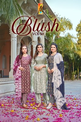 Master present Blush vol 10 Heavy capsule foil with sequence  work nyra cut top pant and dupatta catalogue Master