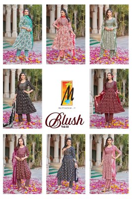 Master present Blush vol 10 Heavy capsule foil with sequence  work nyra cut top pant and dupatta catalogue readymade suit catalogs