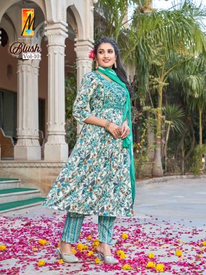 Master present Blush vol 10 Heavy capsule foil with sequence  work nyra cut top pant and dupatta catalogue readymade suit catalogs