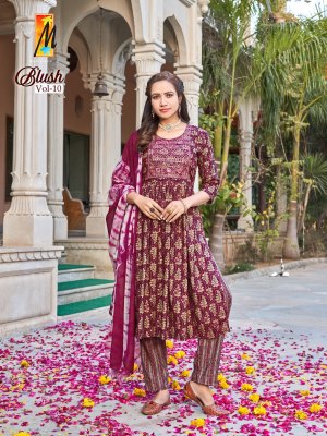 Master present Blush vol 10 Heavy capsule foil with sequence  work nyra cut top pant and dupatta catalogue readymade suit catalogs