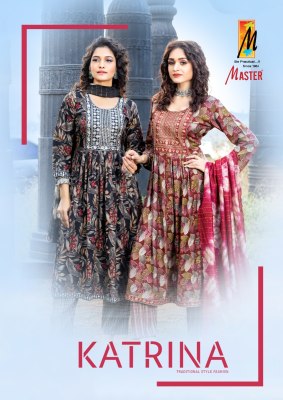 Master present katrina capsul print designer readymade  kurti panyt and dupatta catalog readymade suit catalogs