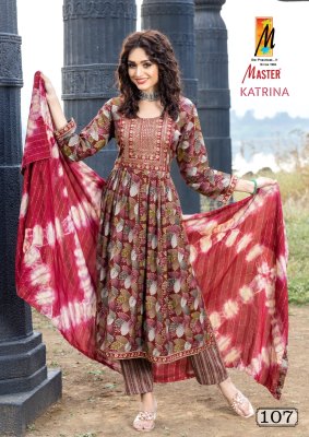 Master present katrina capsul print designer readymade  kurti panyt and dupatta catalog readymade suit catalogs